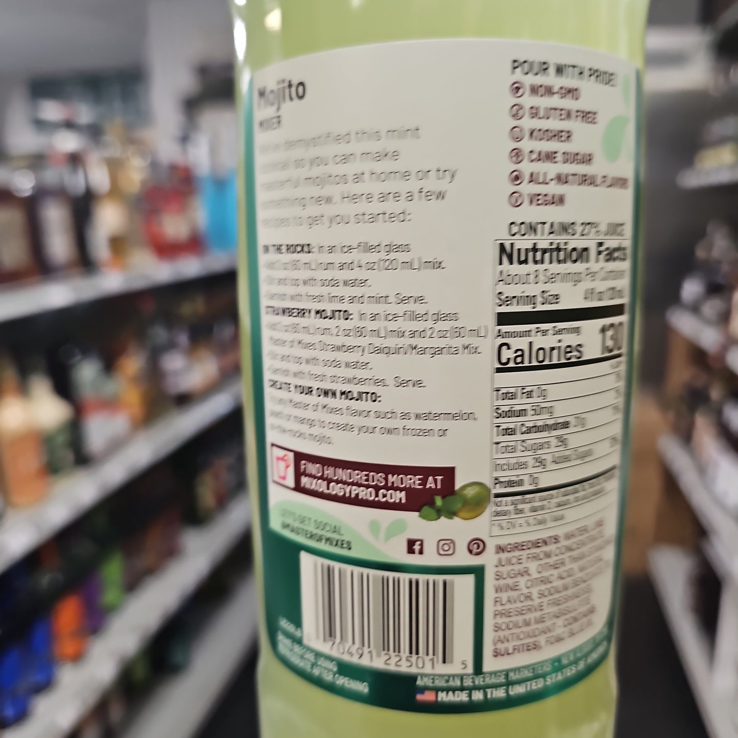Master of Mixes Mojito Mix 1L
