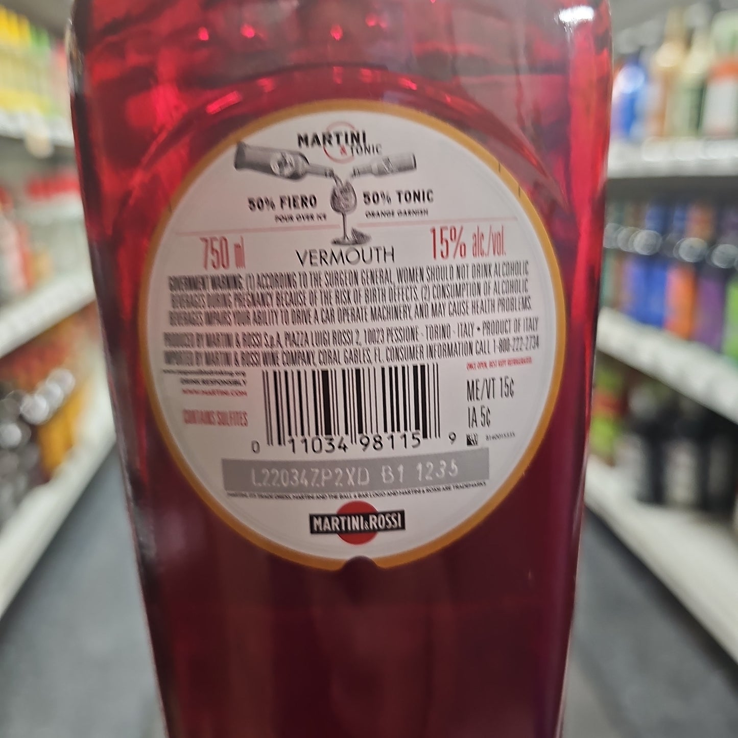 Martini & Rossi Fiero L'Aperitivo Vermouth 750ml