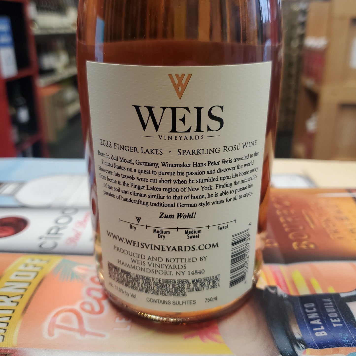 Weis Vineyards Perle Rose Sparkling 750ml
