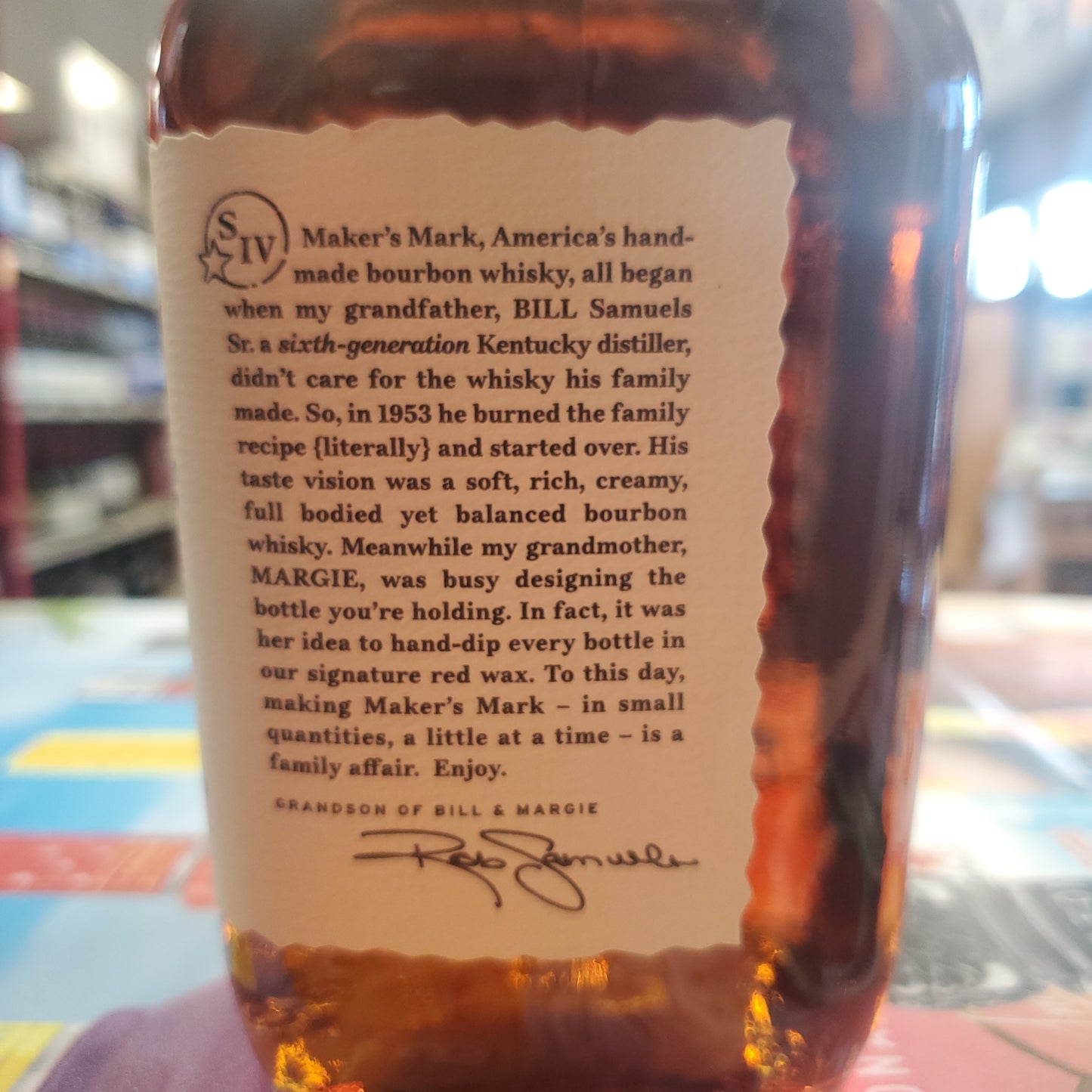 Maker's Mark Straight Bourbon 750ml