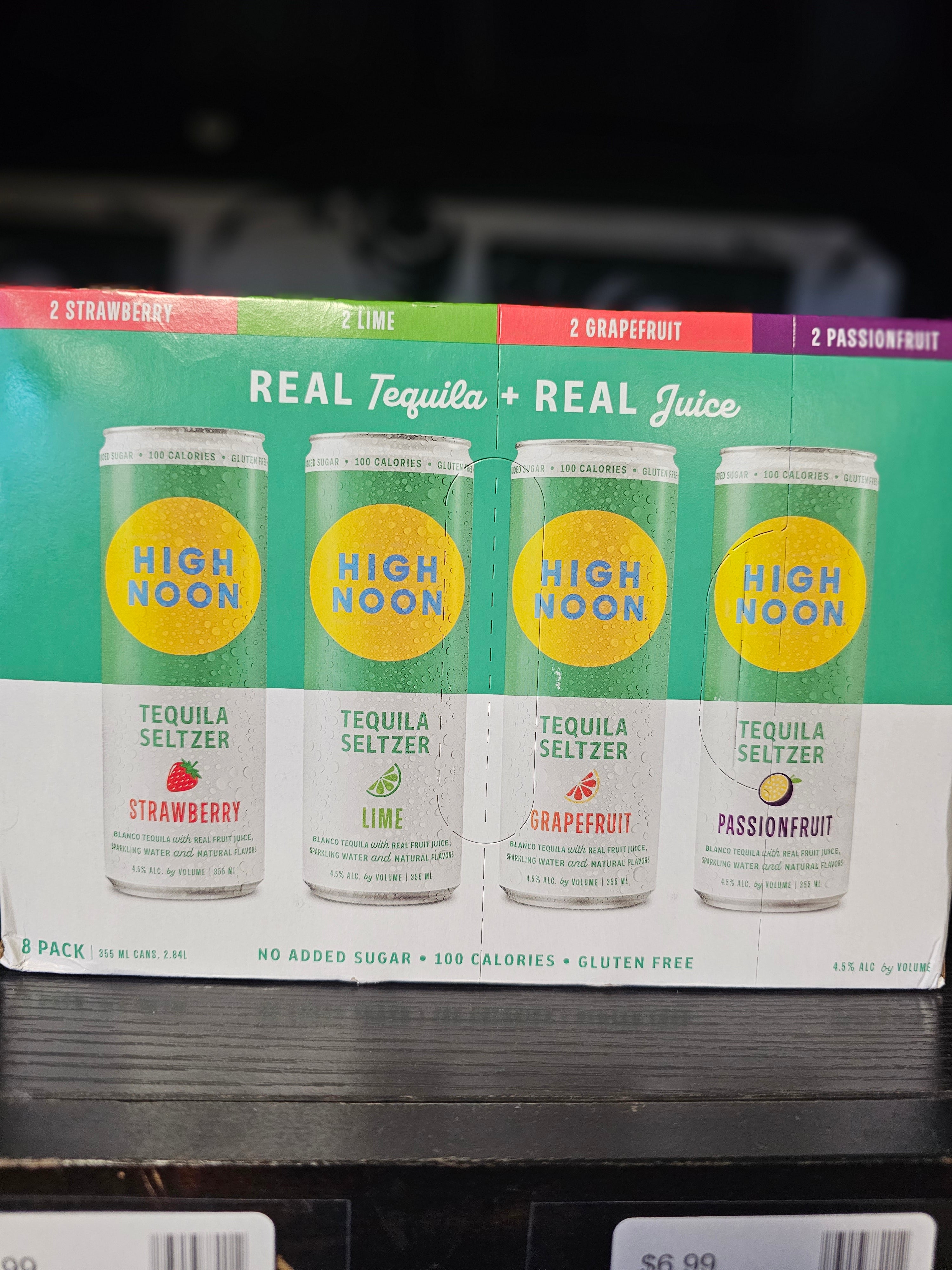 High Noon Tequila Seltzer Variety 355ml Can 8 Pack Top Shelf Liquor