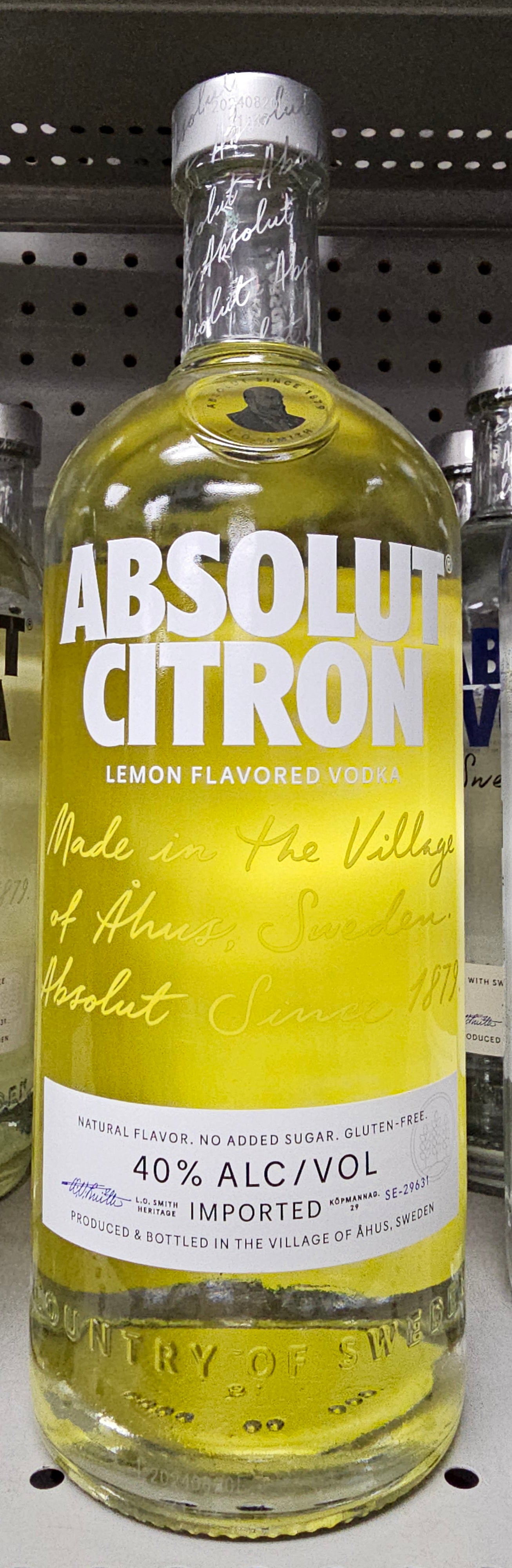 Absolut Citron Vodka 1L