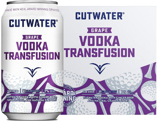 Cutwater Spirits Vodka Transfusion 355ml Can 4 Pack