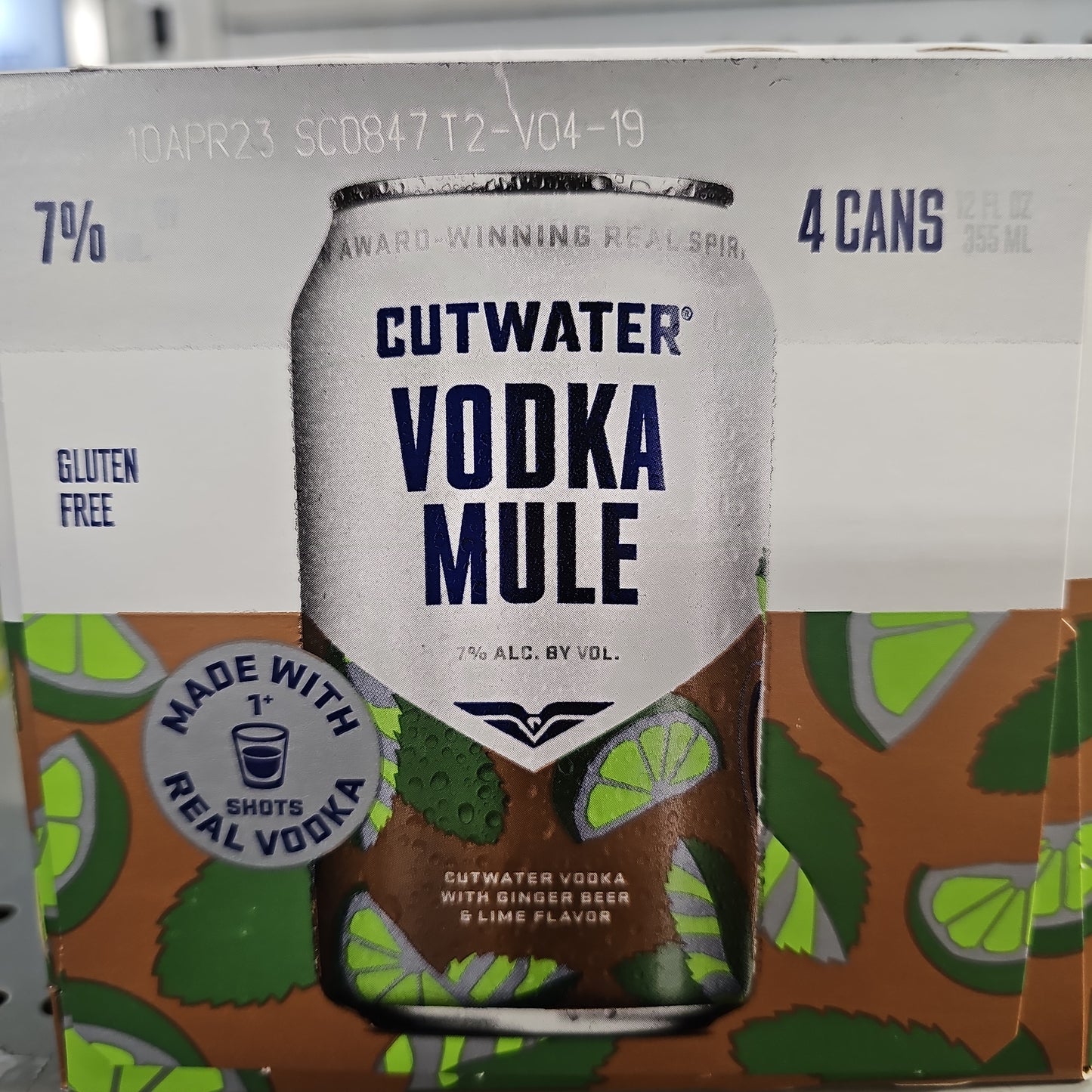 Cutwater Spirits Vodka Mule 355ml Can 4 Pack