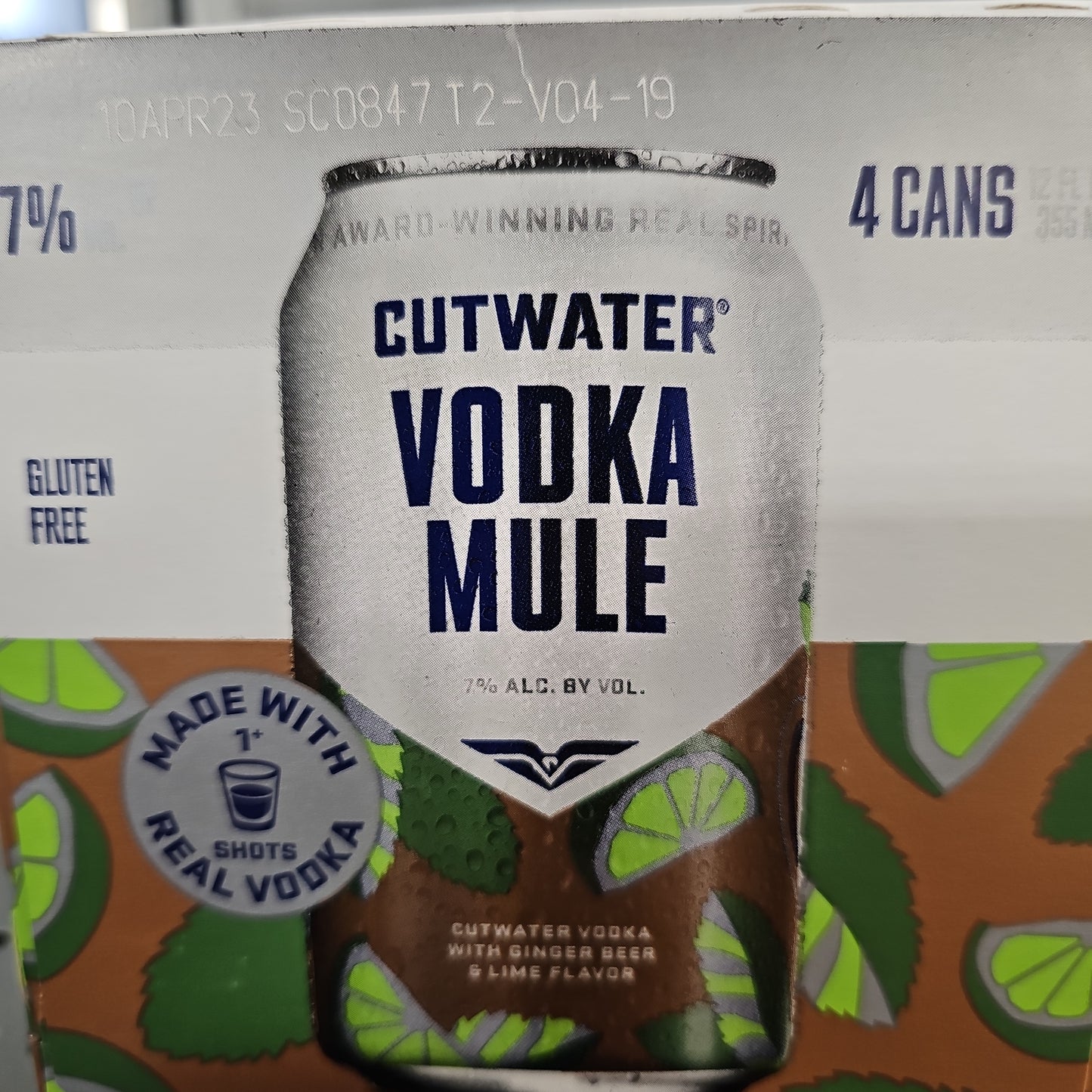 Cutwater Spirits Vodka Mule 355ml Can 4 Pack