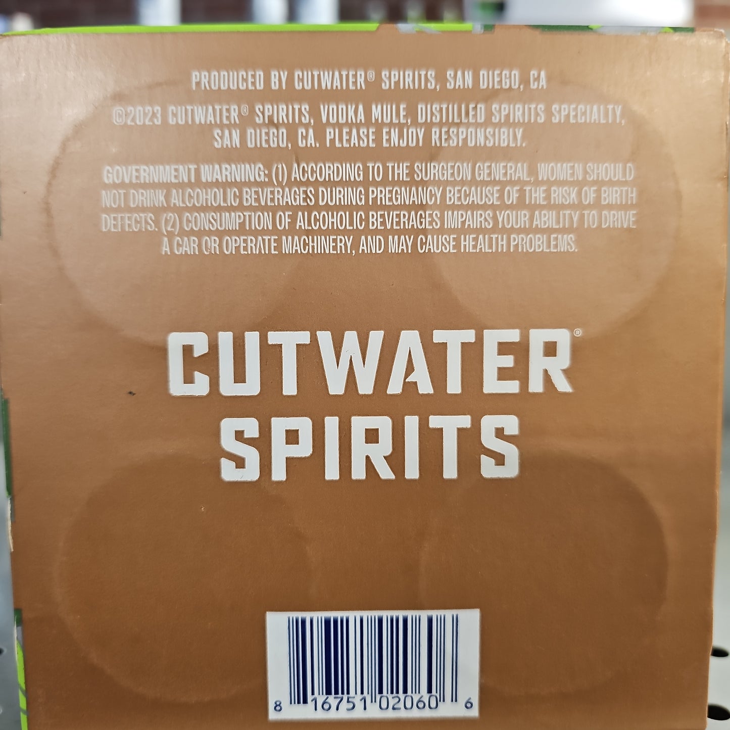 Cutwater Spirits Vodka Mule 355ml Can 4 Pack