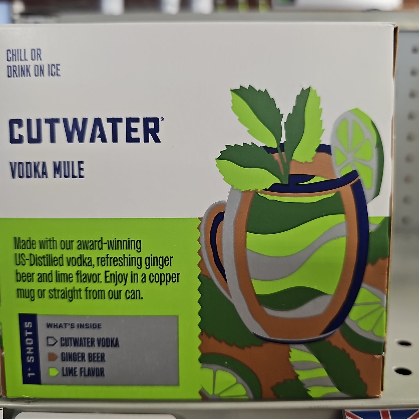 Cutwater Spirits Vodka Mule 355ml Can 4 Pack