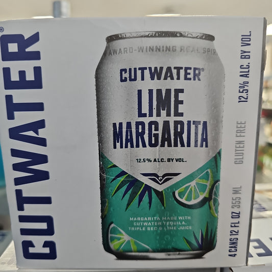 Cutwater Spirits Tequila Lime Margarita 355ml Can 4 Pack