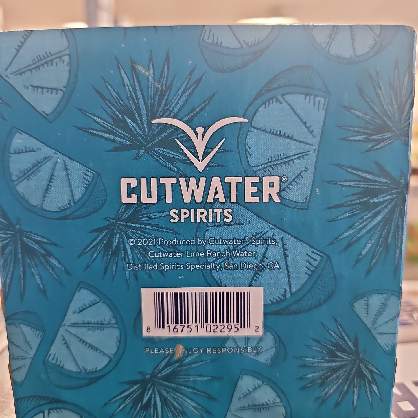 Cutwater Spirits Tequila Ranch Water 355ml Can 4 Pack