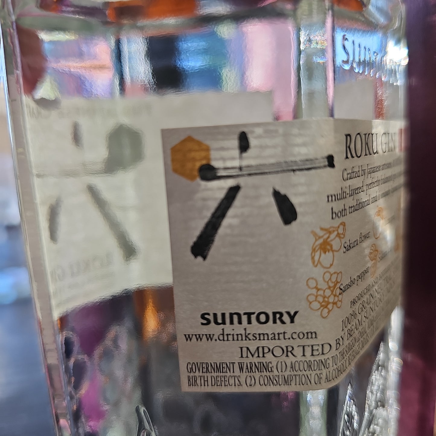 Suntory Roku Gin 750ml