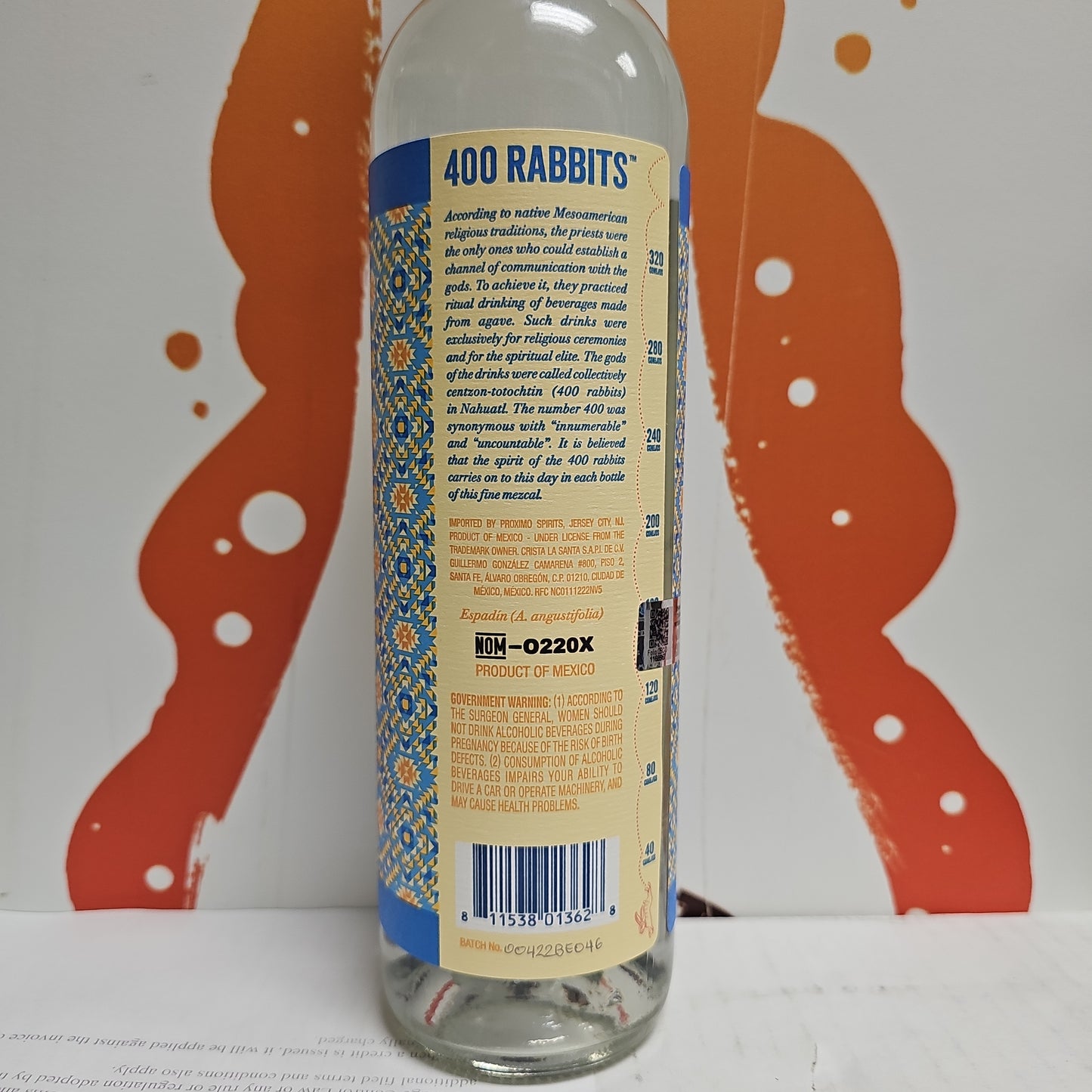 400 Conejos Mezcal Joven Oaxaca 750ml