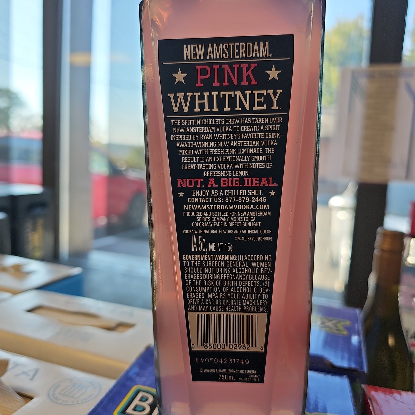 New Amsterdam Pink Whitney Vodka 750ml