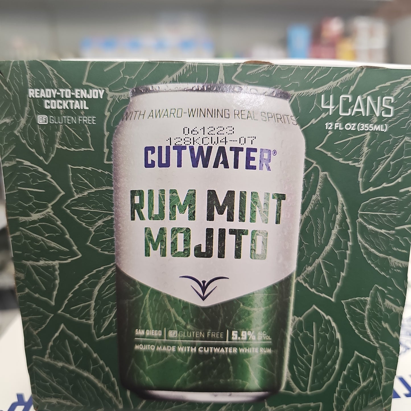 Cutwater Spirits Rum Mint Mojito 355ml Can 4 Pack