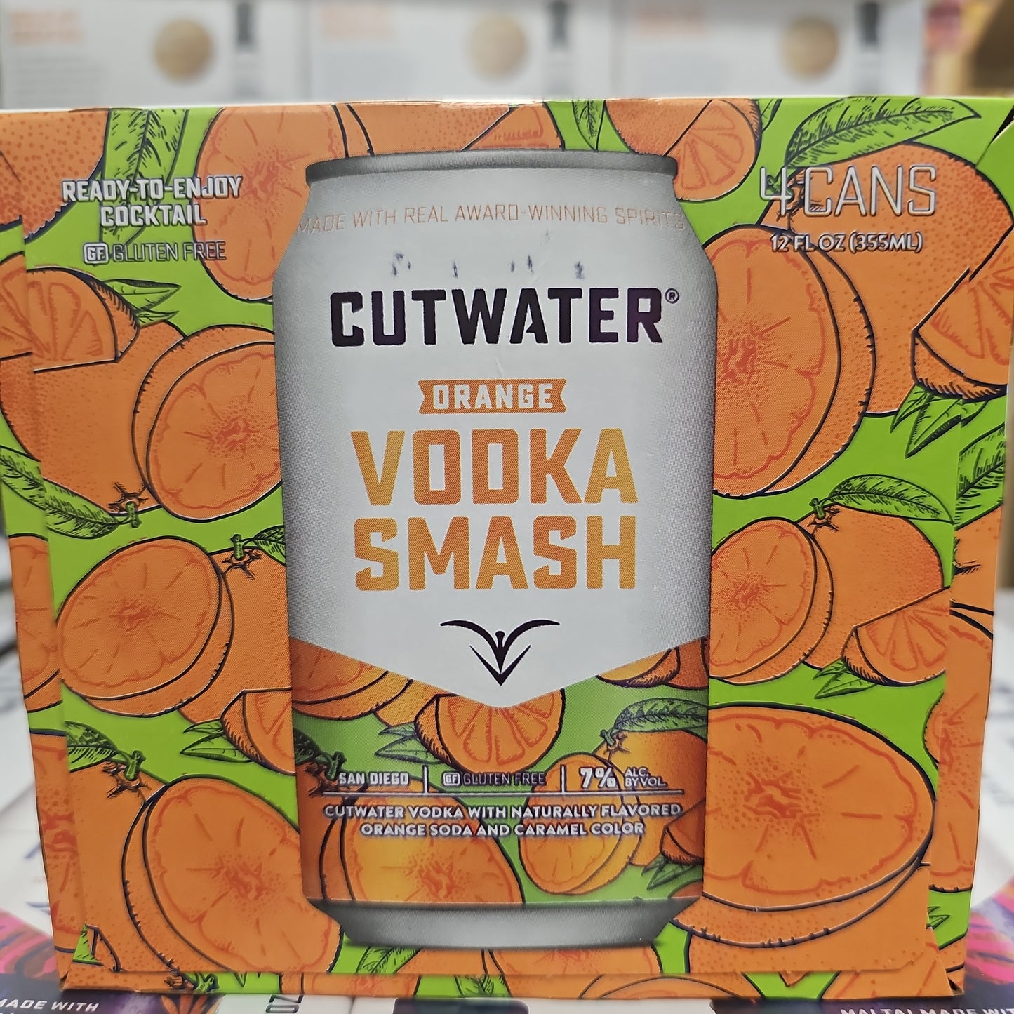 Cutwater Spirits Orange Vodka Smash 355ml Can 4 Pack