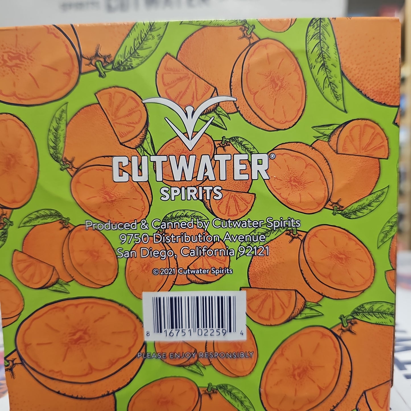 Cutwater Spirits Orange Vodka Smash 355ml Can 4 Pack