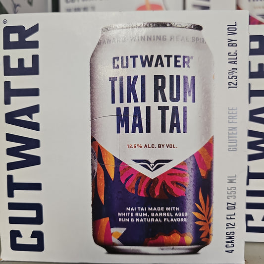 Cutwater Spirits Rum Mai Tai 355ml Can 4 Pack