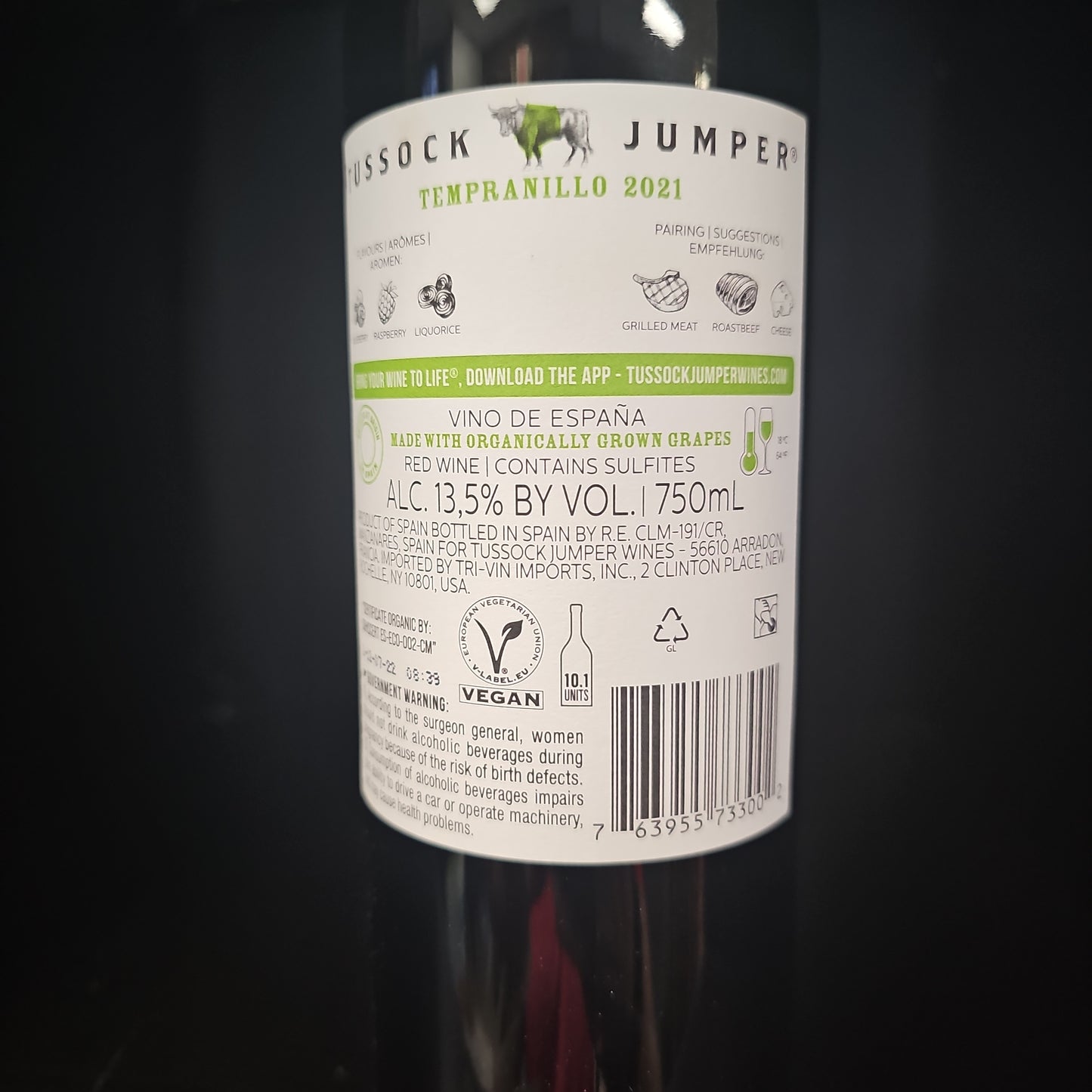 Tussock Jumper Tempranillo 750ml