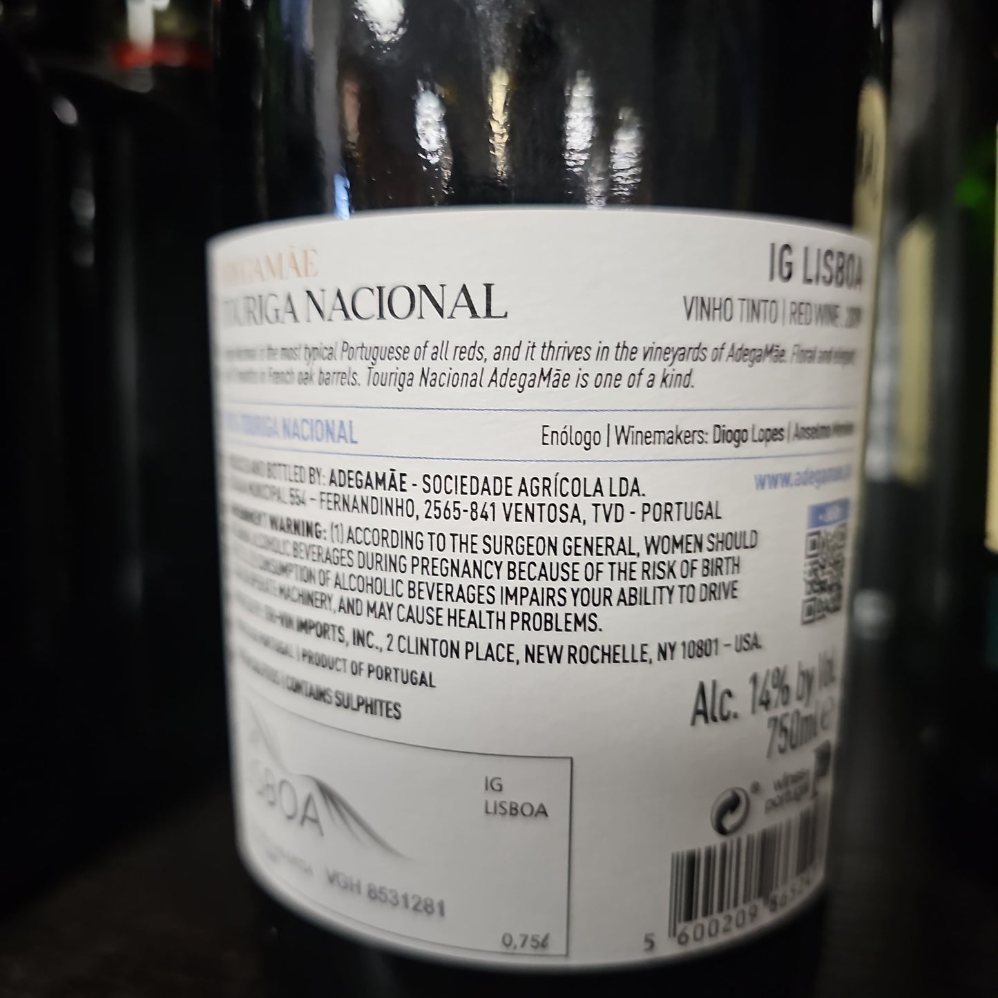 Touriga Nacional Adegamãe 2019 750ml