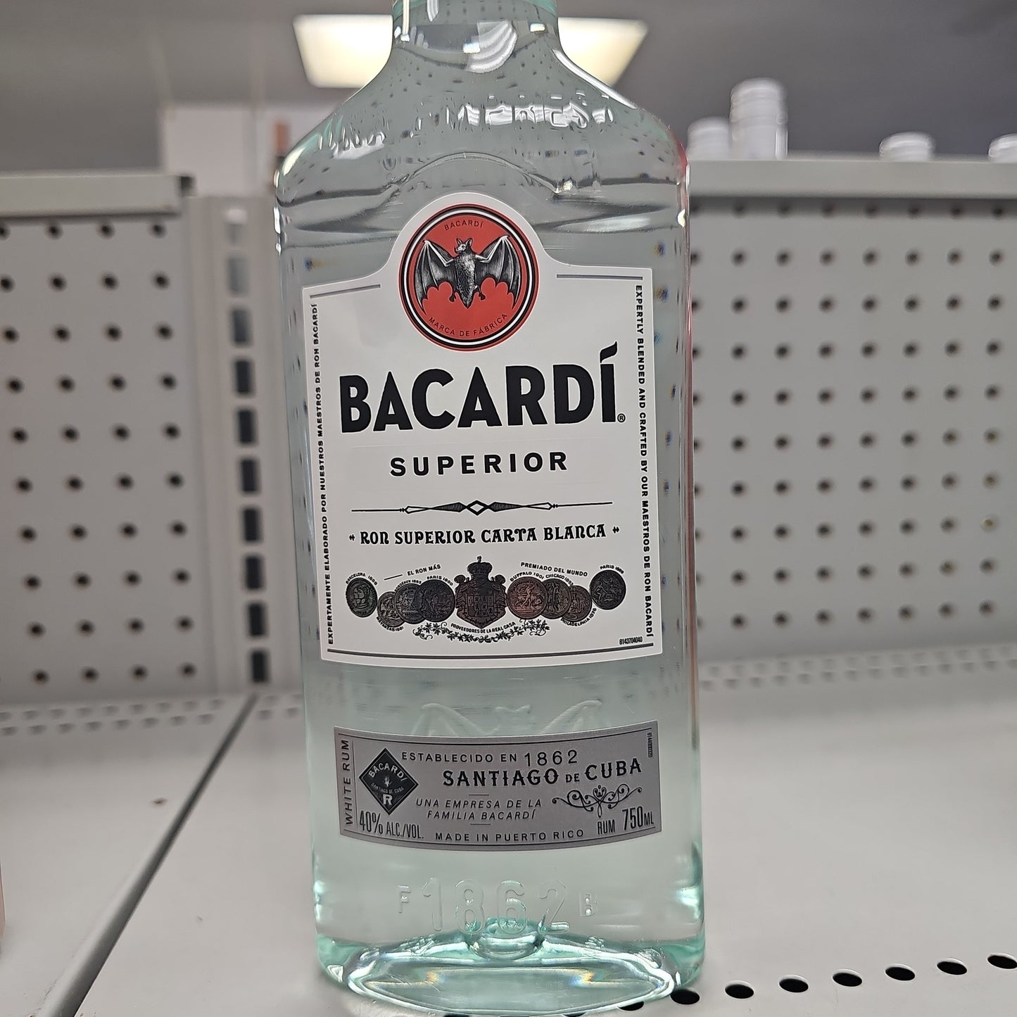 Bacardi Superior Rum 750ml Plastic Bottle