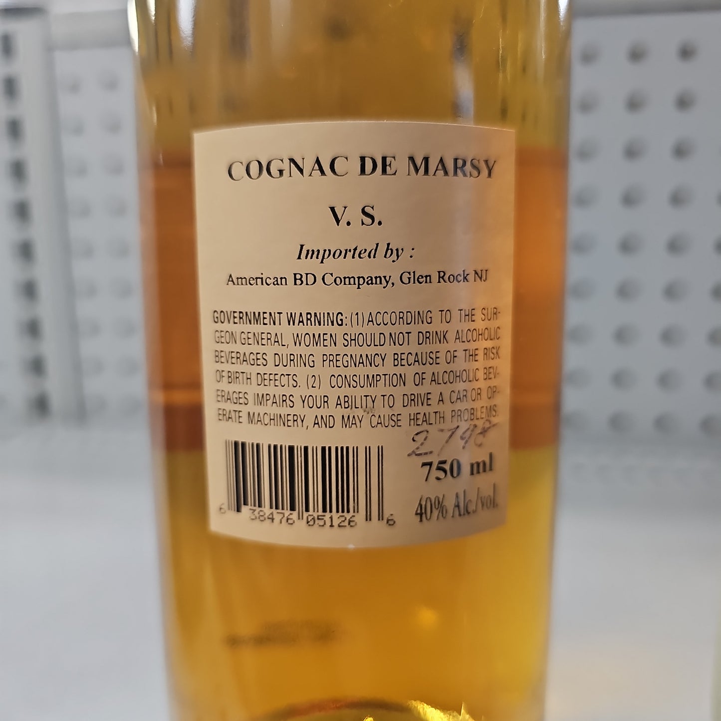 De Marsy VS Cognac 750ml