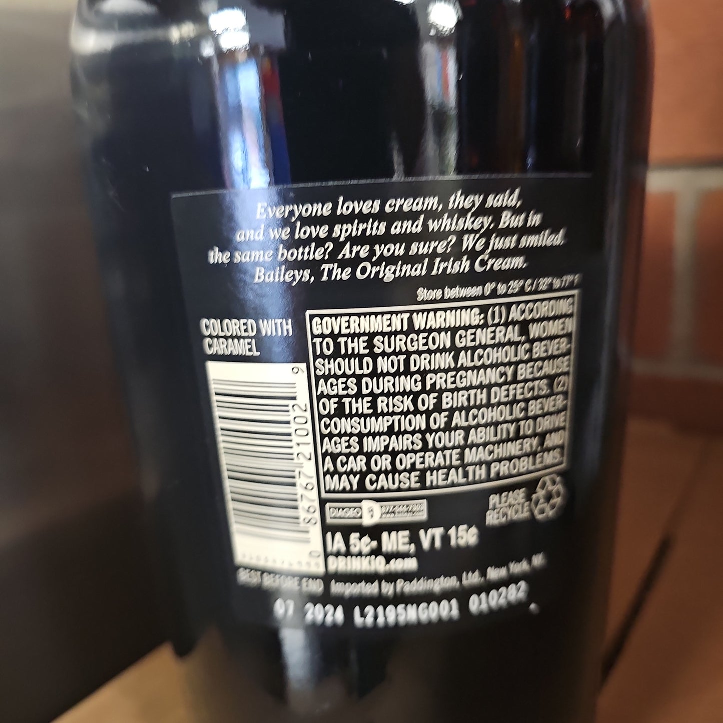 Baileys Original Irish Cream 1.75L