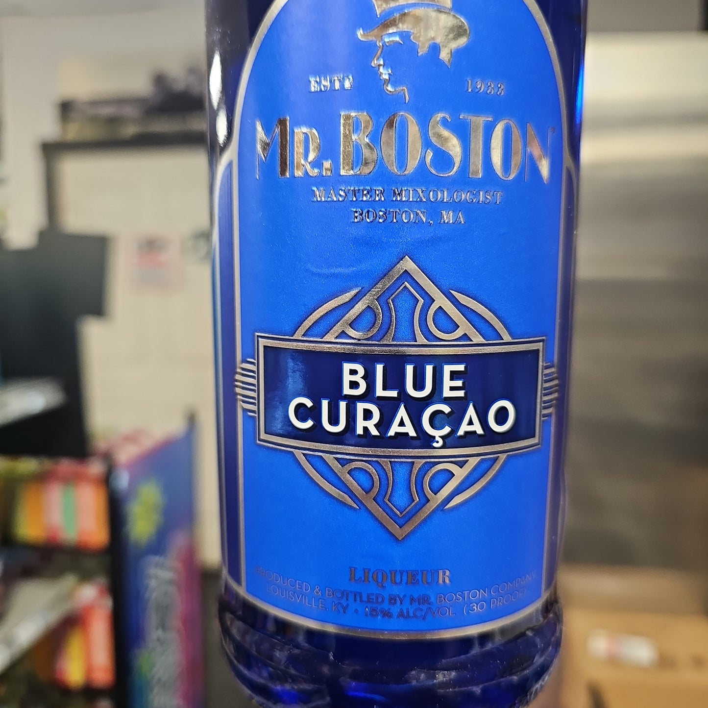 Mr. Boston Blue Curacao 1L