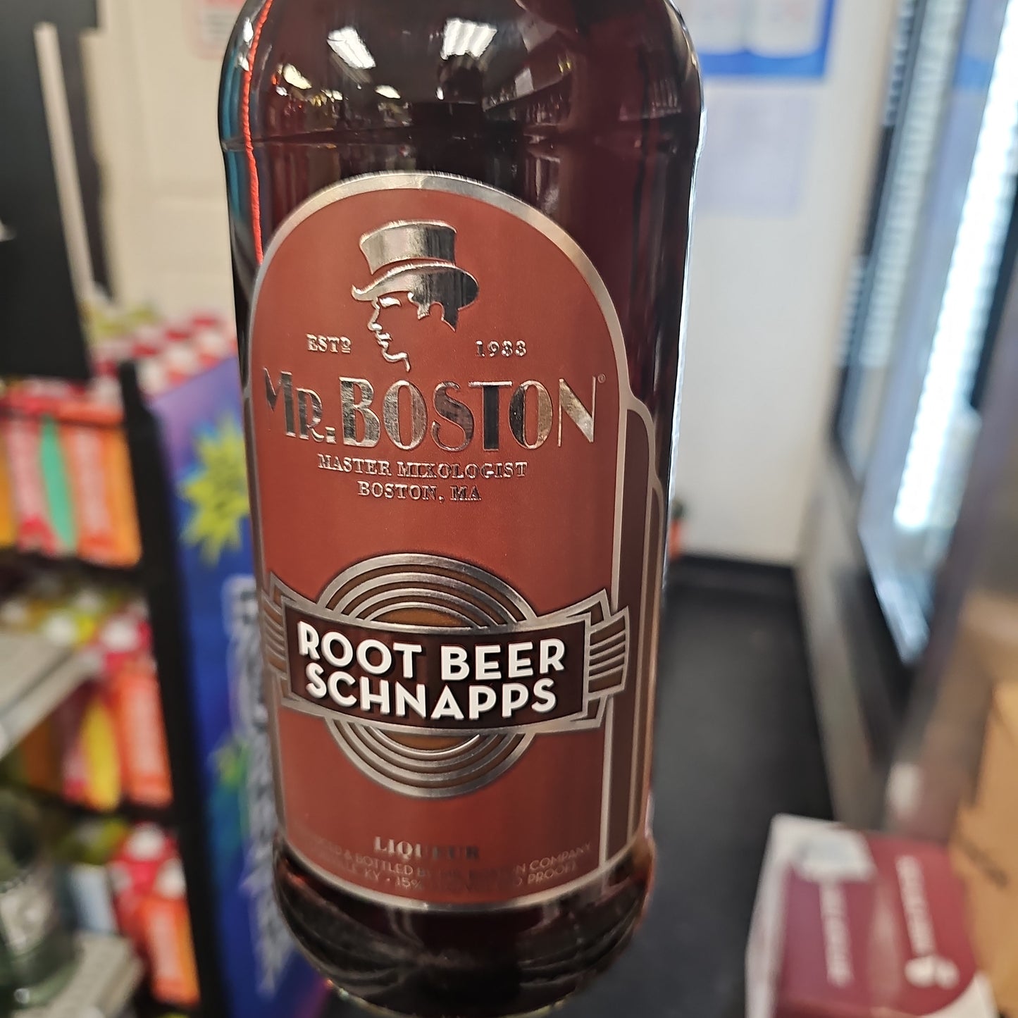 Mr. Boston Root Beer Schnapps 1L CLEARANCE