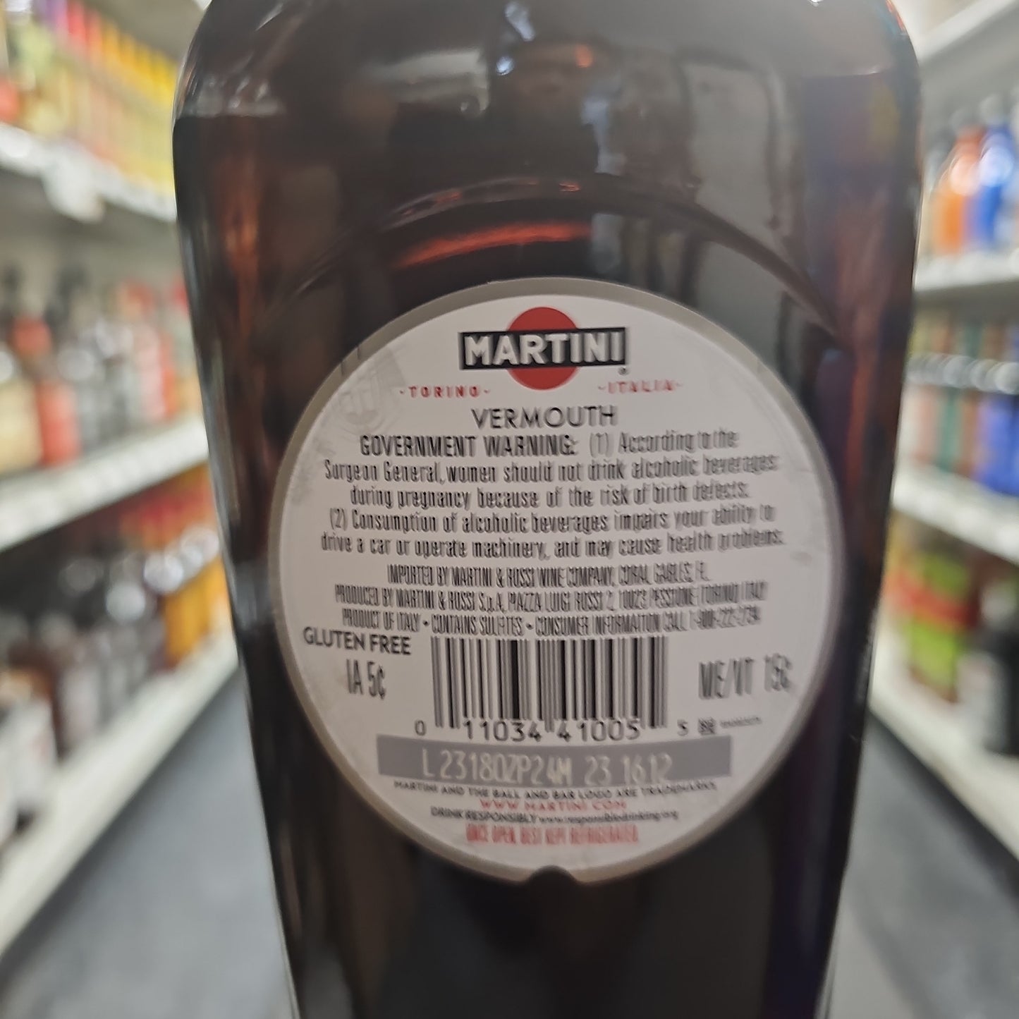 Martini & Rossi "Rosso" Sweet Vermouth 750ml