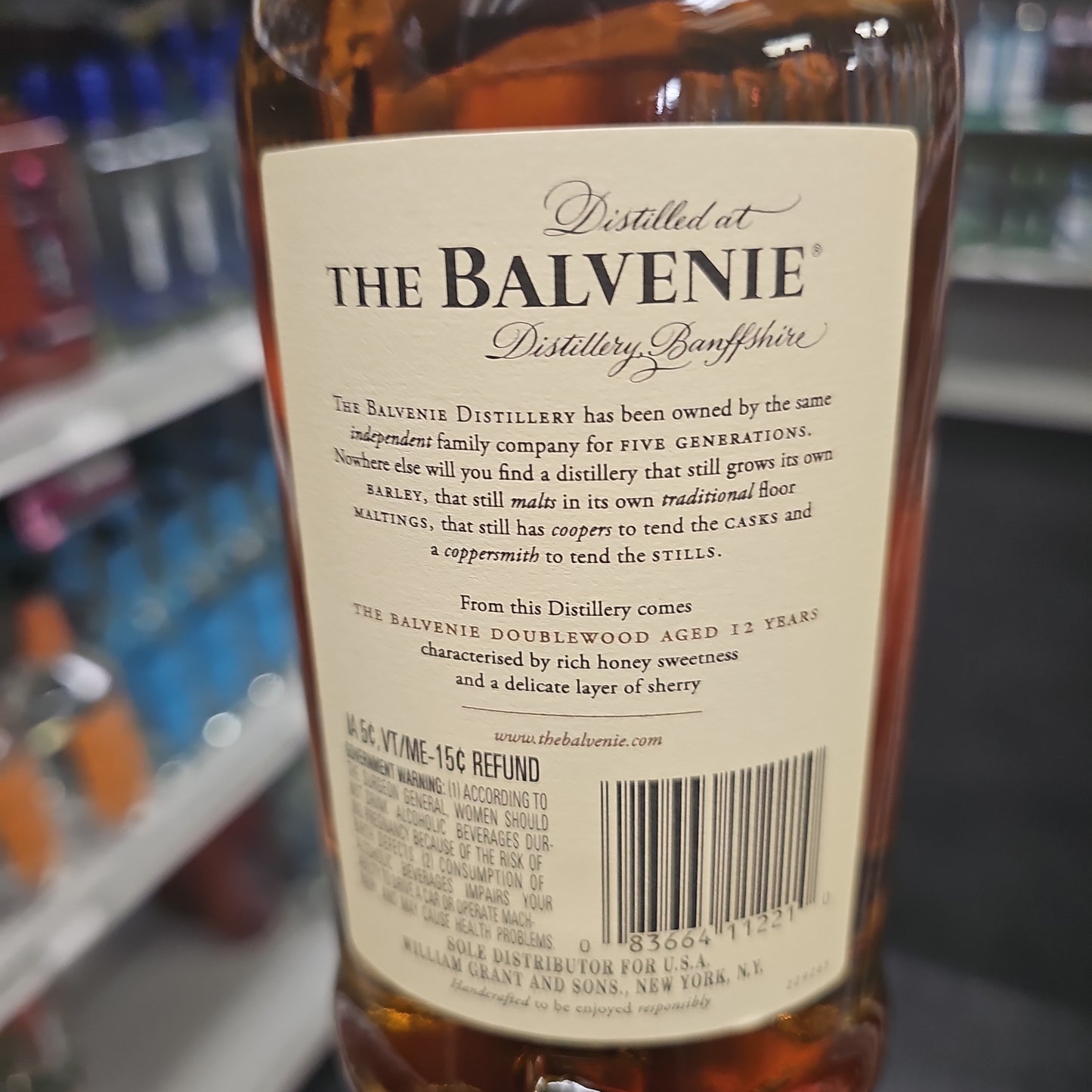 Balvenie Doublewood Single Malt Scotch12yr 750ml