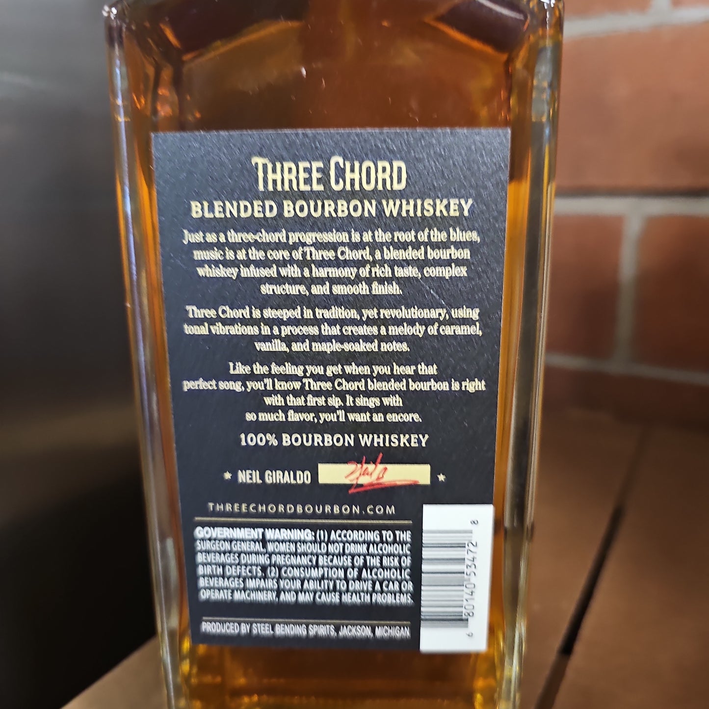 Three Chord Blended Bourbon 750ml