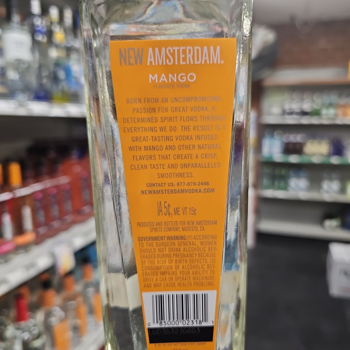 New Amsterdam Mango Vodka 750ml