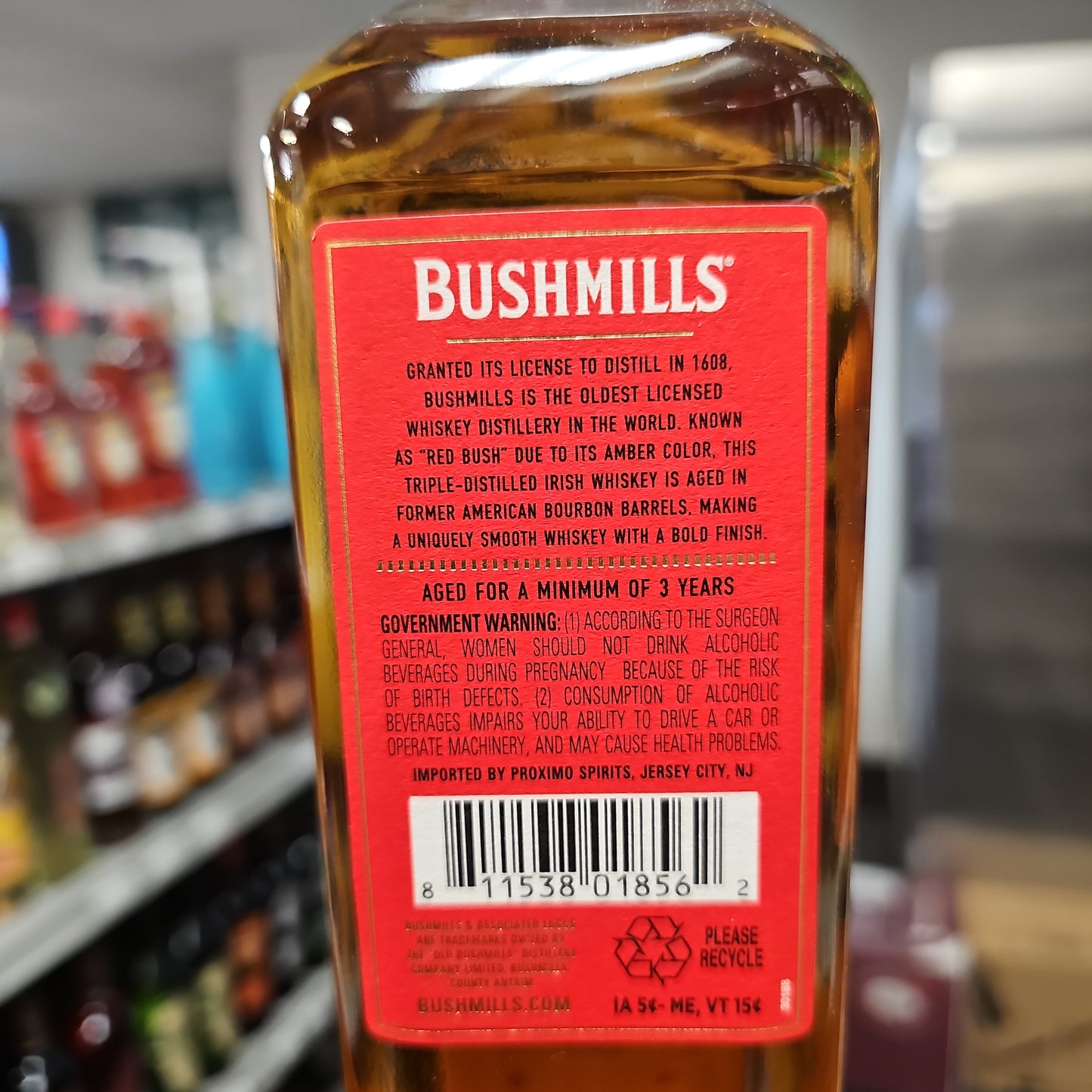 Bushmills Red Bush Irish Whiskey 750ml