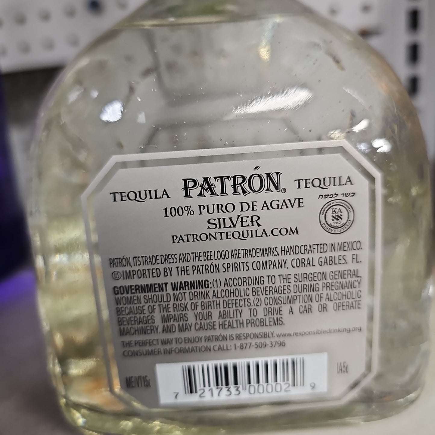 Patron Silver Tequila 750ml