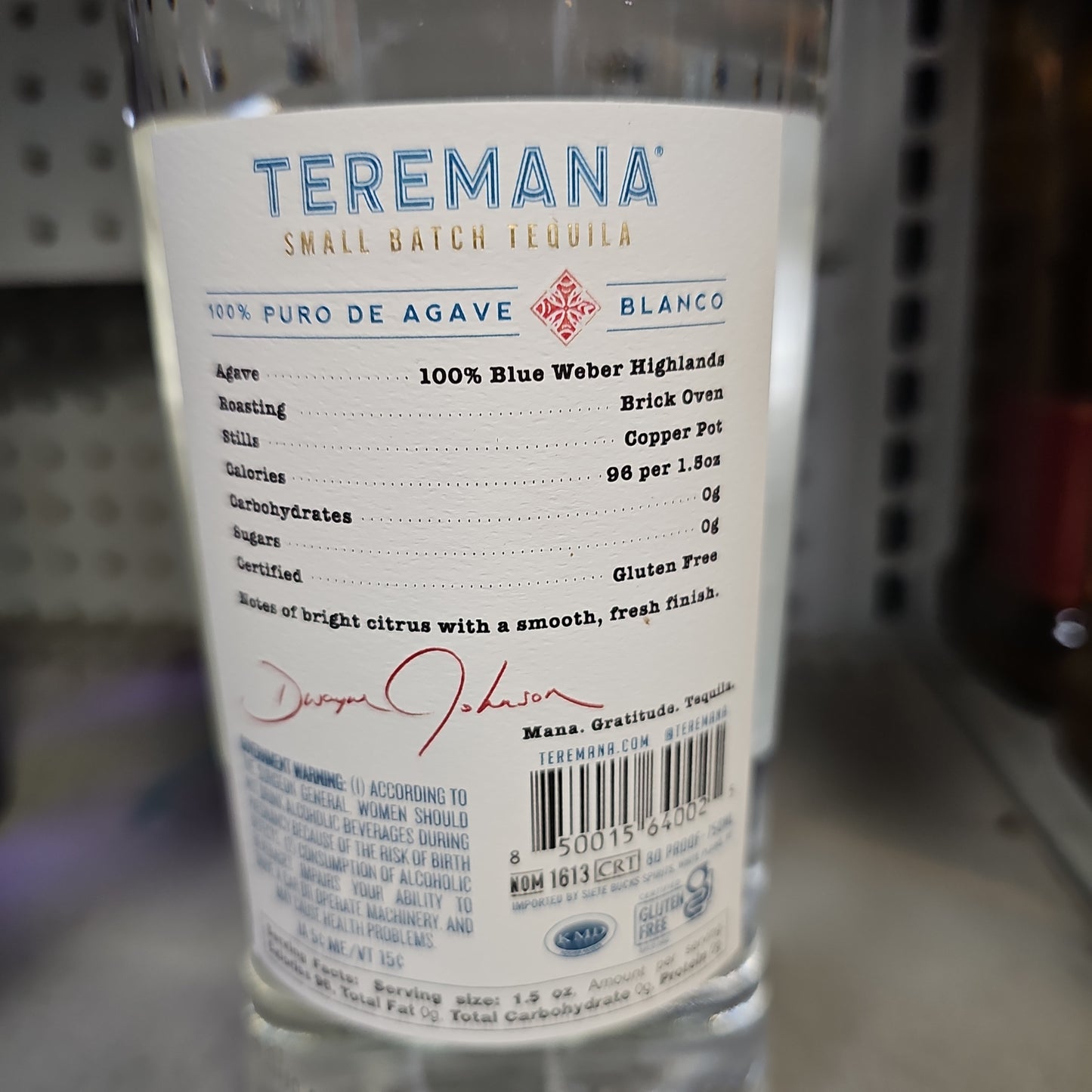 Teremana Blanco Tequila 750ml