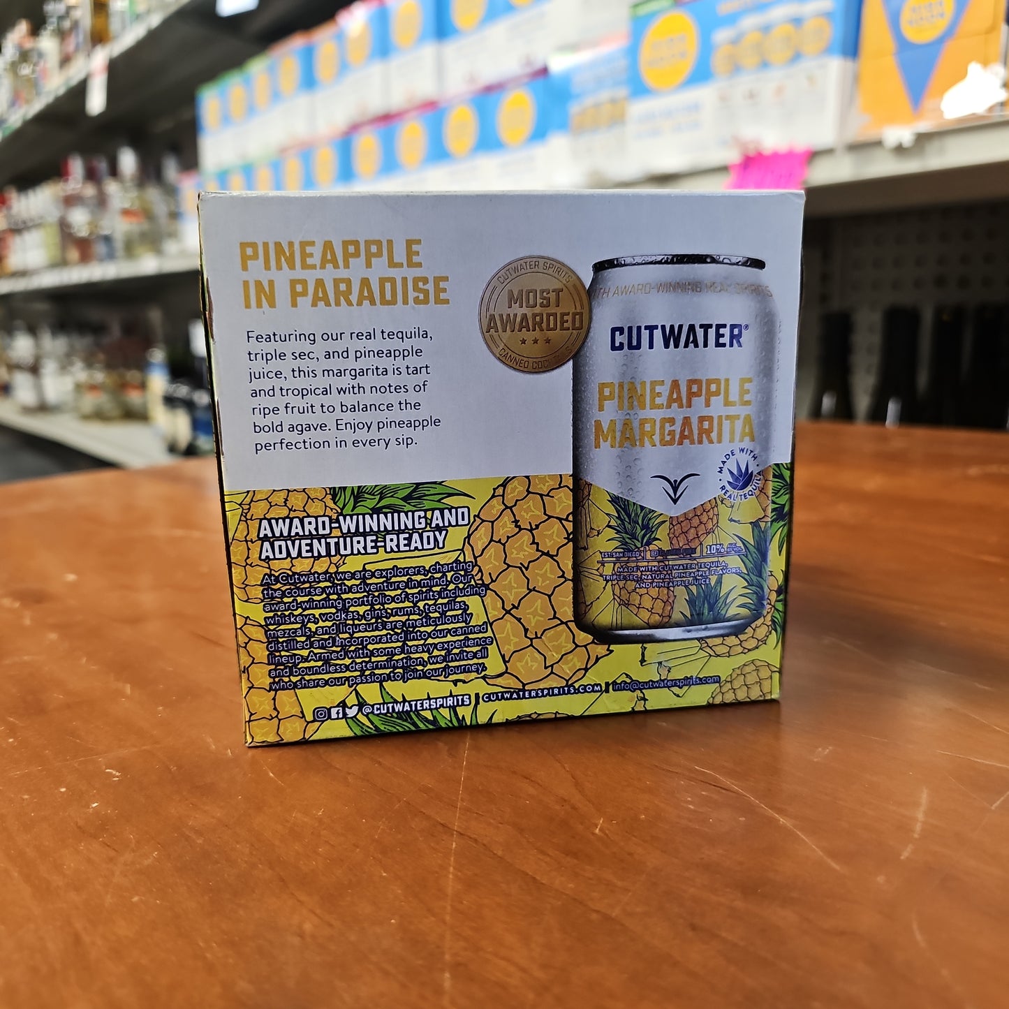 Cutwater Spirits Tequila Pineapple Margarita 355ml Can 4 Pack