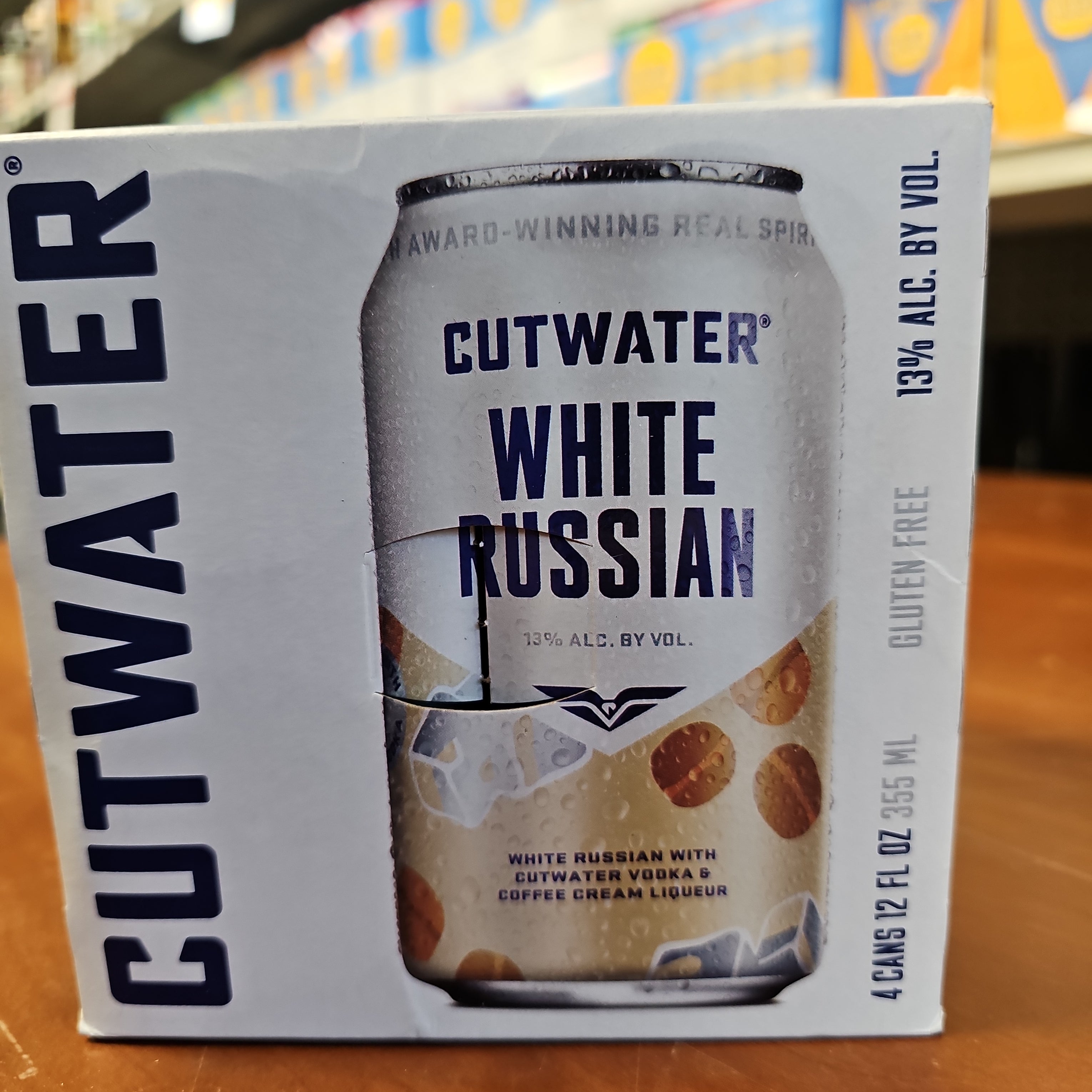Artistic White Russian In A Can Moment Illustration Artistic White Russian In A Can Moment Illustration