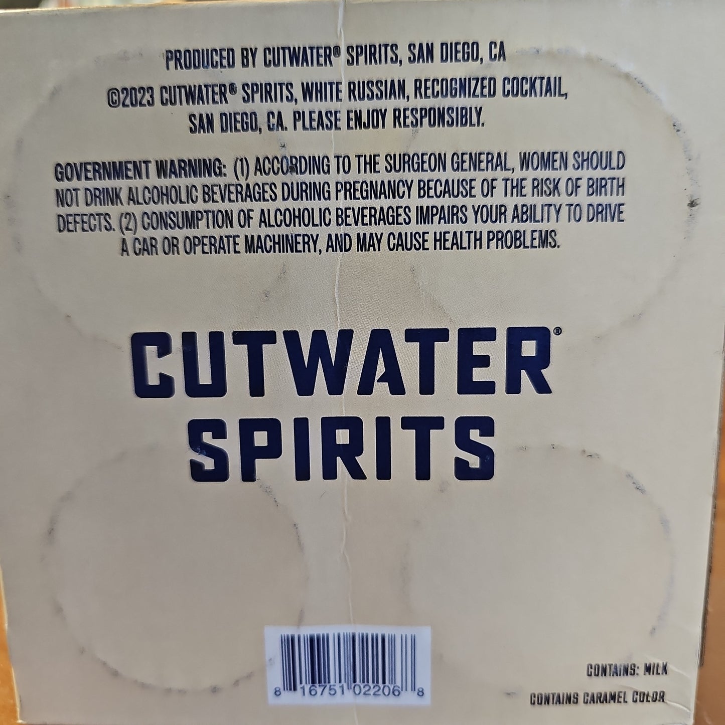 Cutwater Spirits White Russian 355ml Can 4 Pack