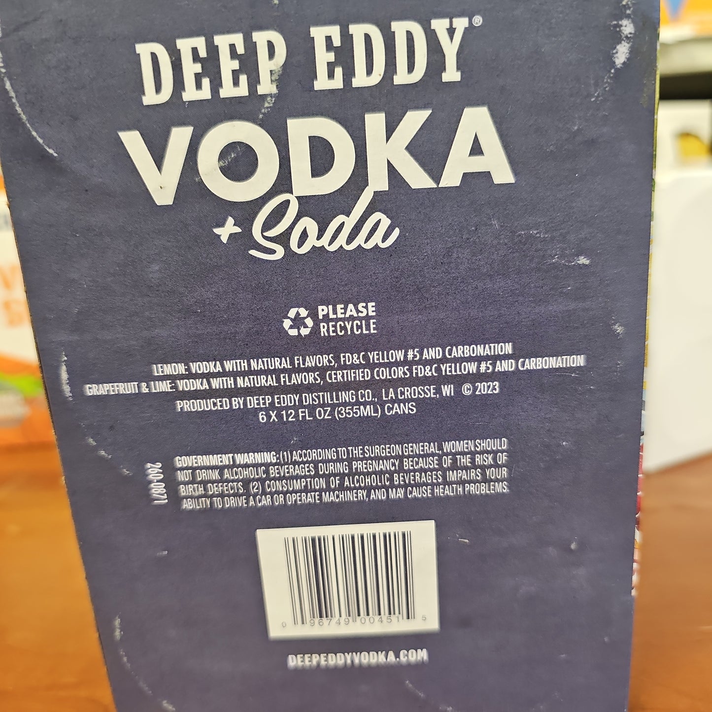 Deep Eddy Vodka & Soda Variety 355ml Can 6 Pack