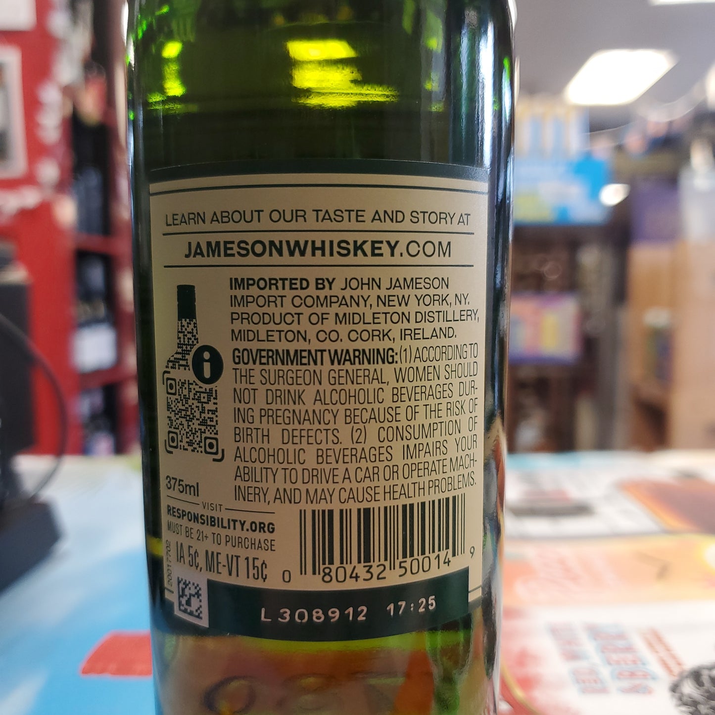 Jameson Irish Whiskey 375ml