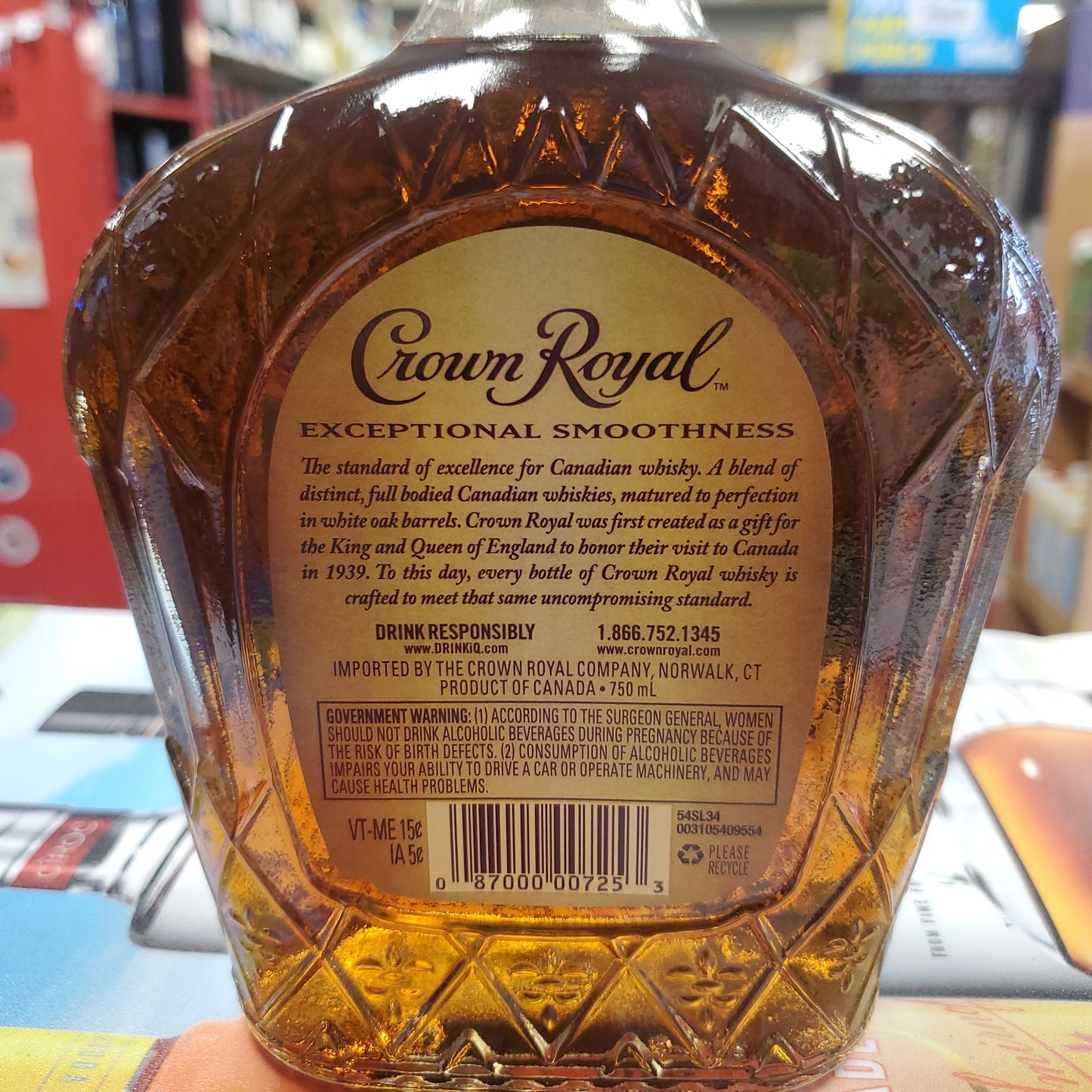 Crown Royal Canadian Whiskey 750ml