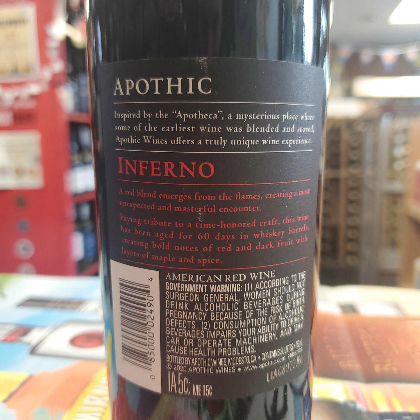 Apothic Inferno 750ml