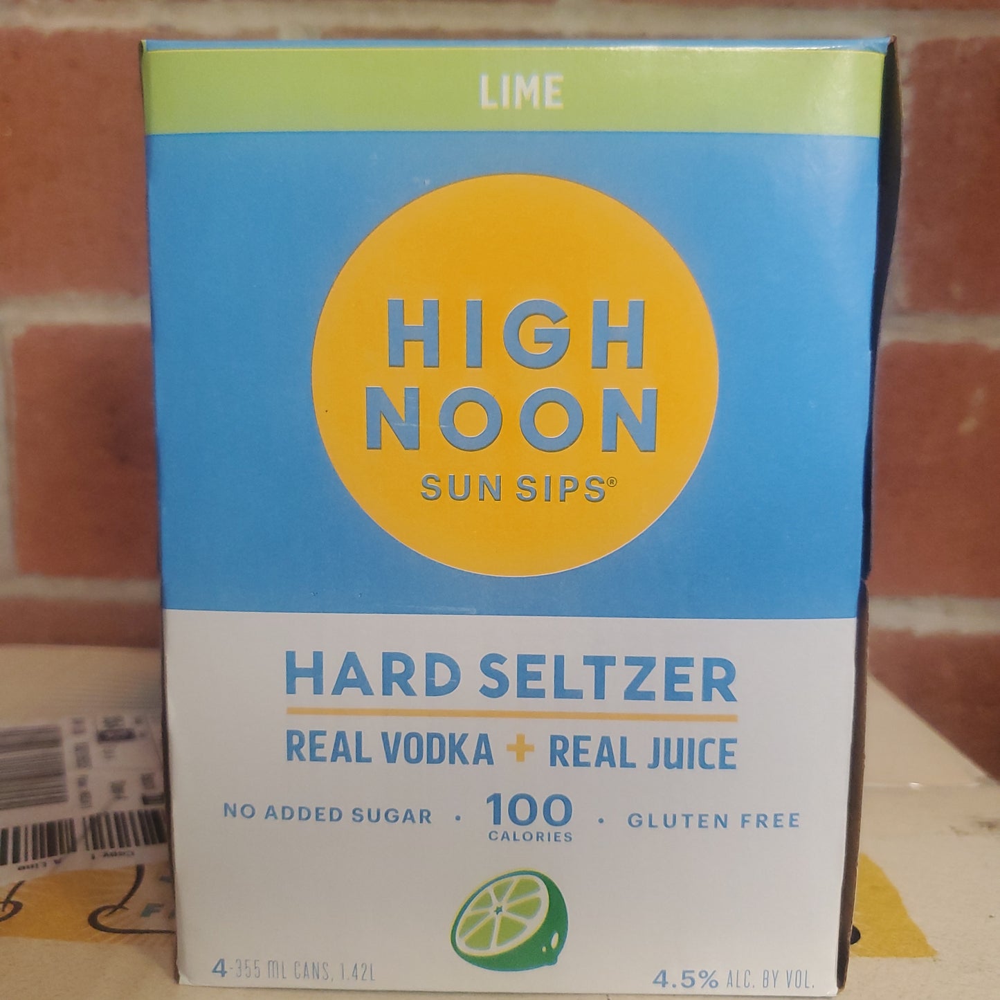 High Noon Hard Seltzer Lime 355ml Can 4 Pack