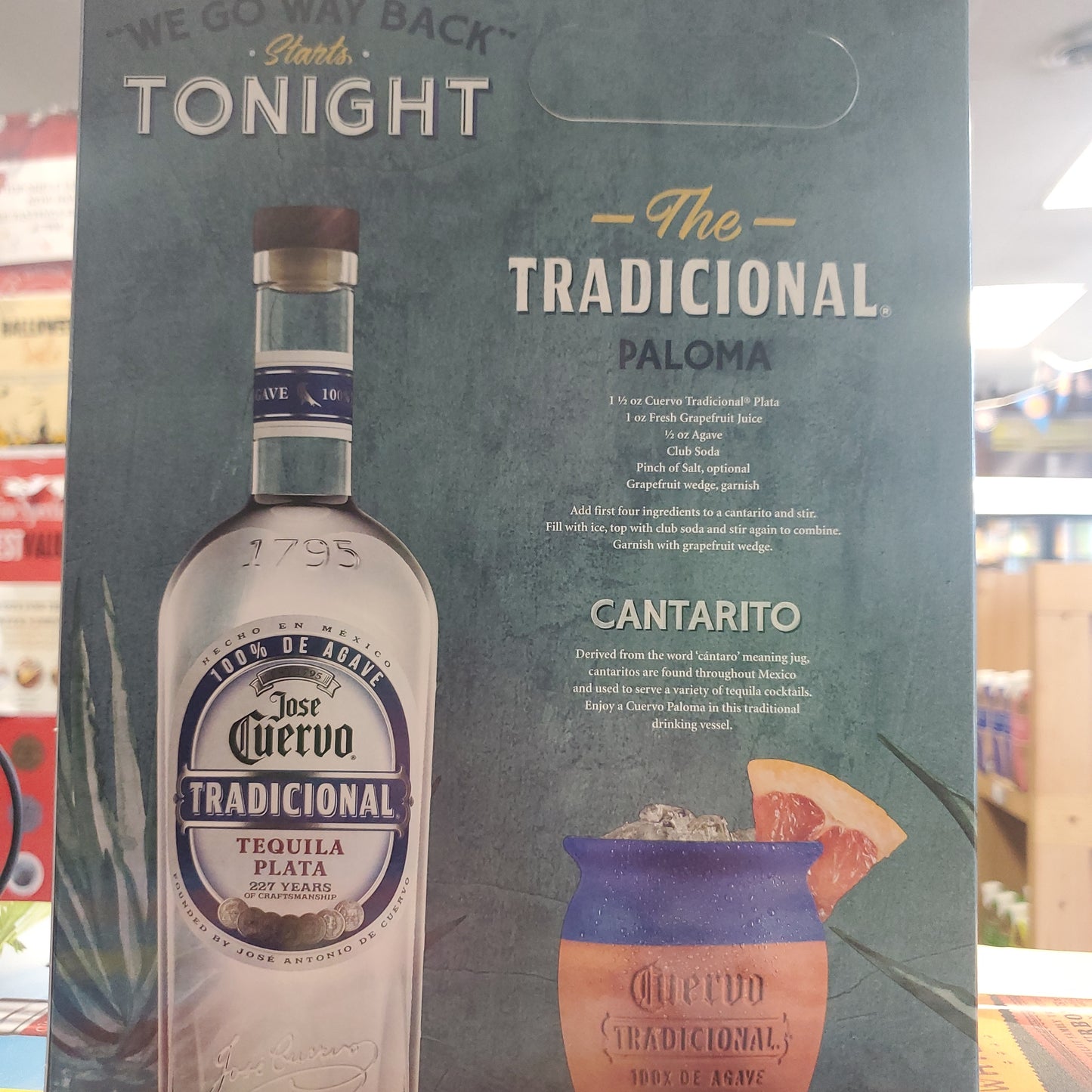 Jose Cuervo Tradicional Plata Tequila 750ml with Cantarito