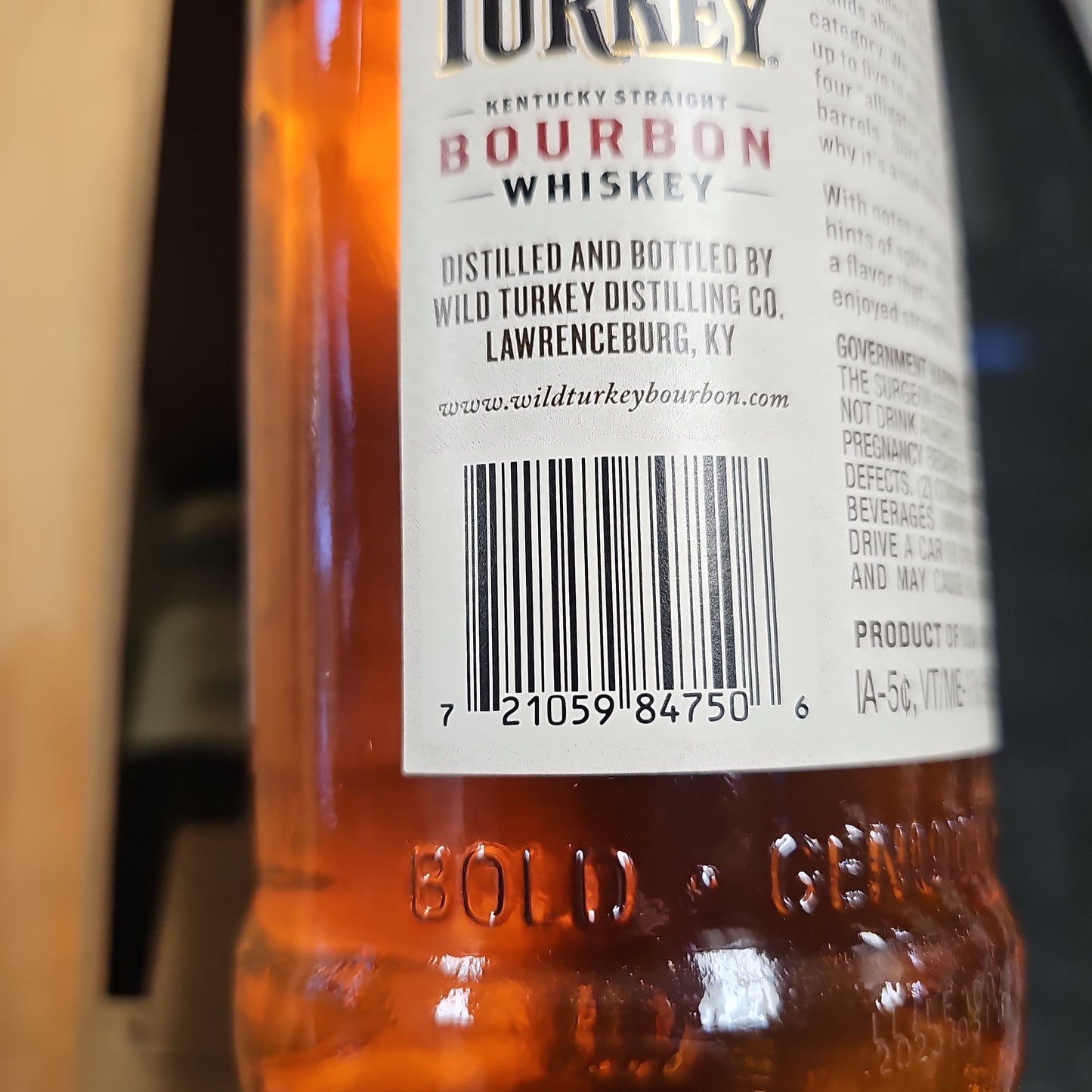 Wild Turkey Bourbon 81 Proof 750ml