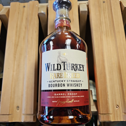 Wild Turkey Rare breed Barrel Proof Bourbon 750ml by Jimmy Russell