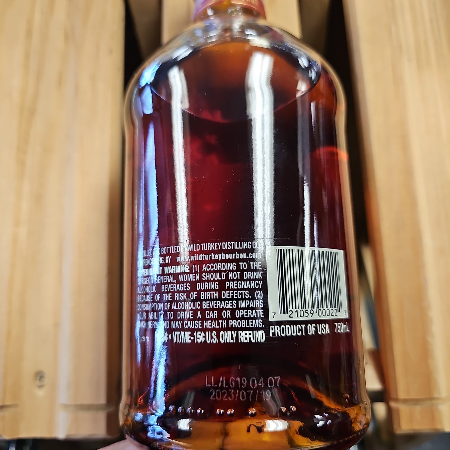 Wild Turkey Rare breed Barrel Proof Bourbon 750ml by Jimmy Russell