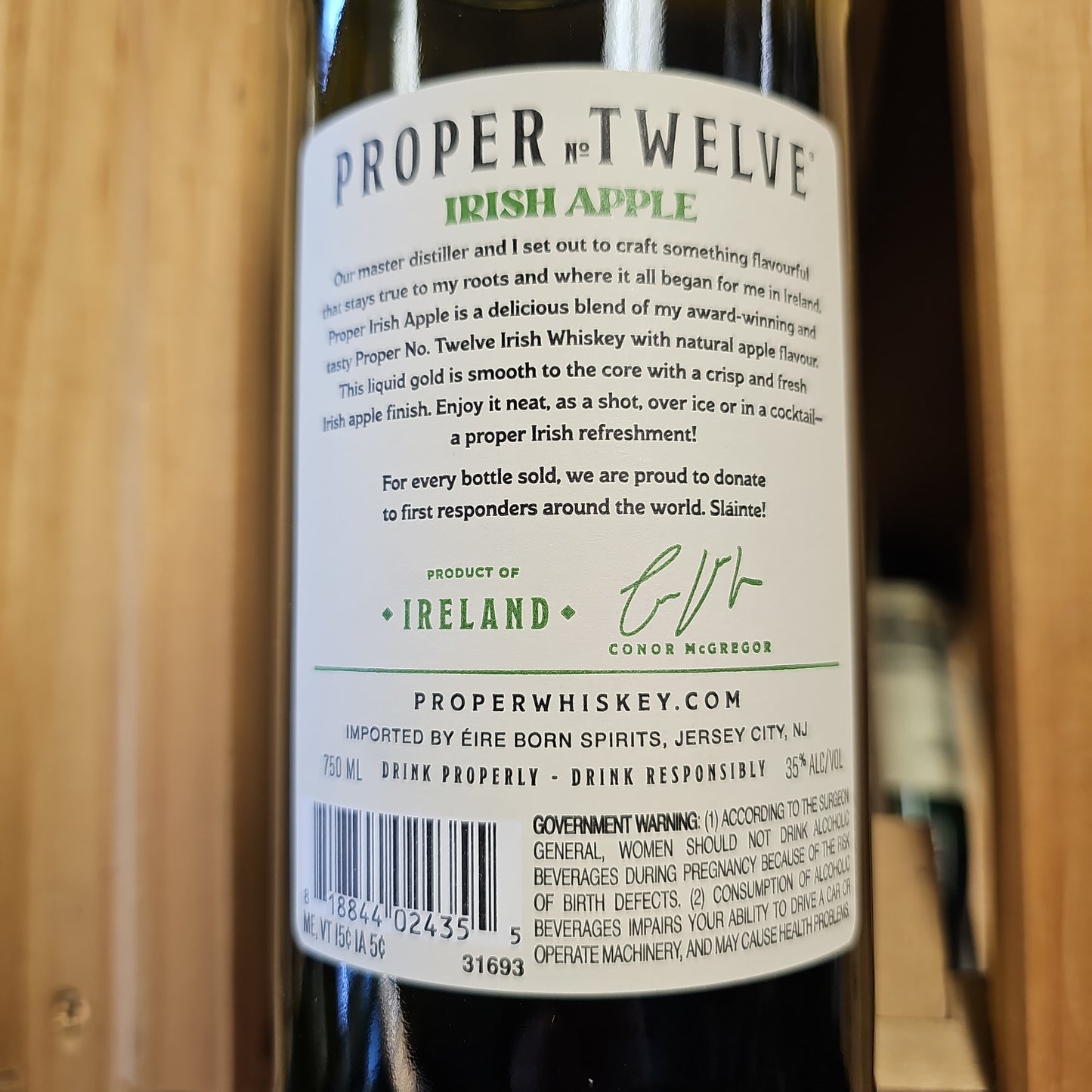 Proper No. Twelve Irish Apple Whiskey 750ml