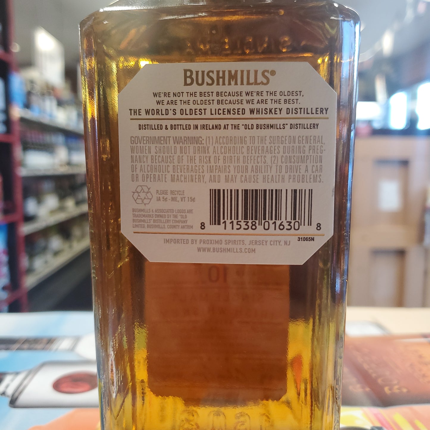 Bushmills Irish Whiskey 10yr 750ml