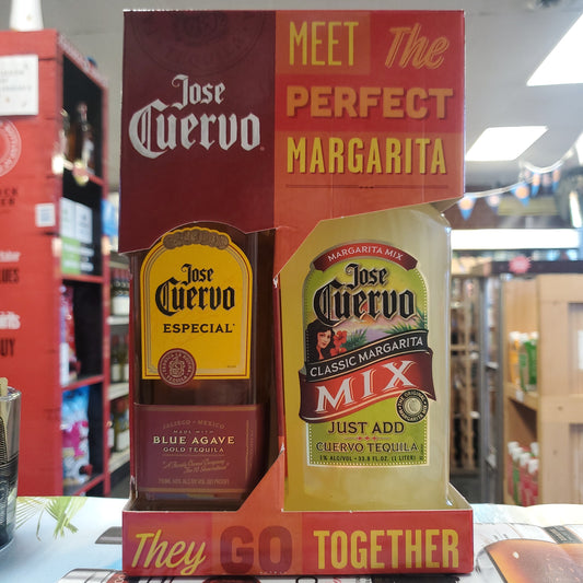 Jose Cuervo Gold Especial Tequila 750ml & Jose Cuervo Margarita Mix 1L