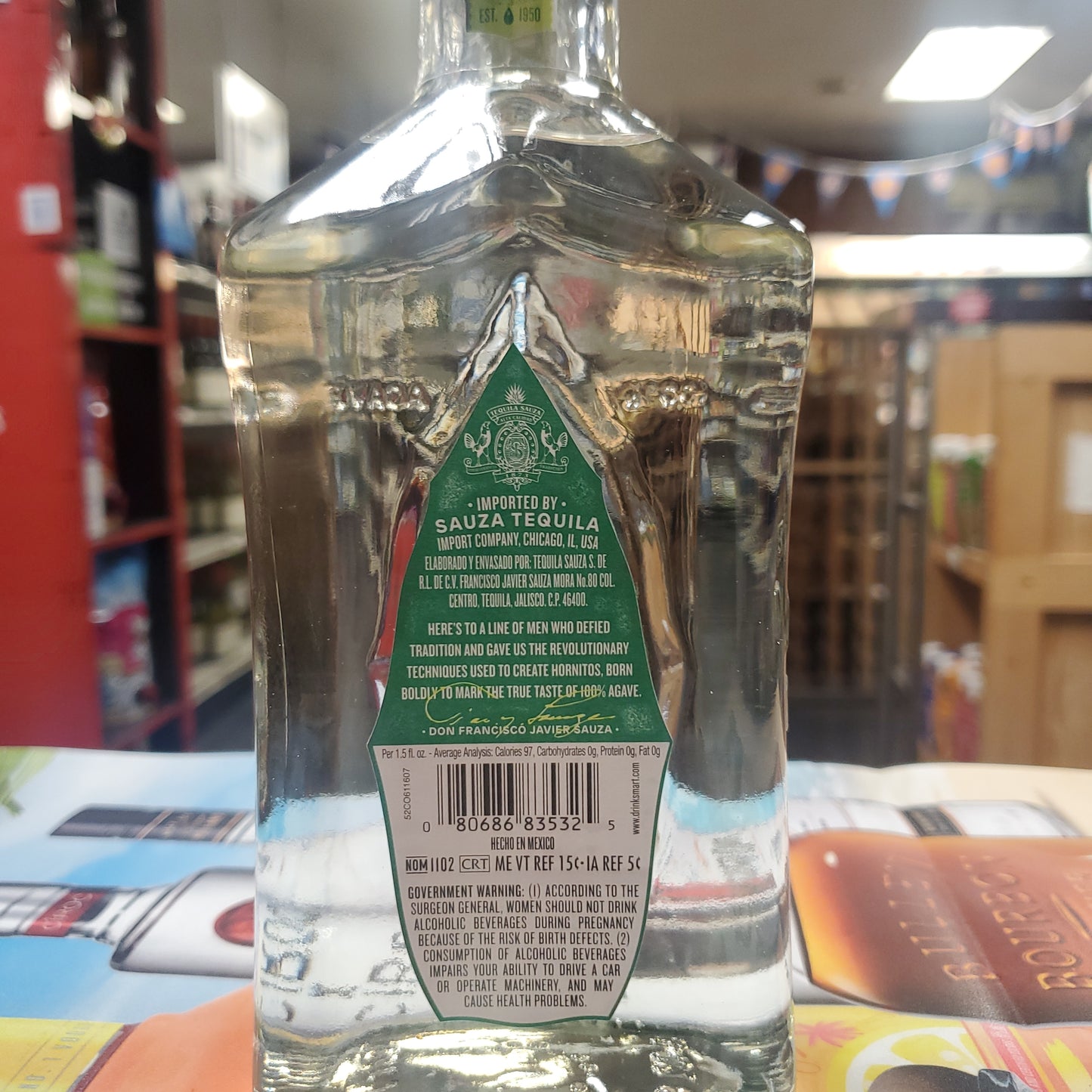 Hornitos Plata Tequila 750ml